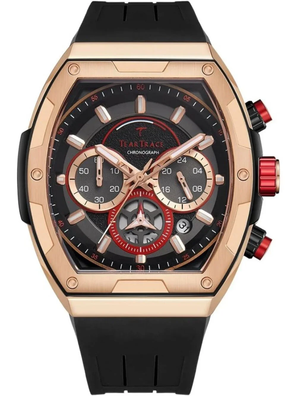 Men's Bronze Original Analog Quartz Waterproof Sport Fashion Unique Casual Watch